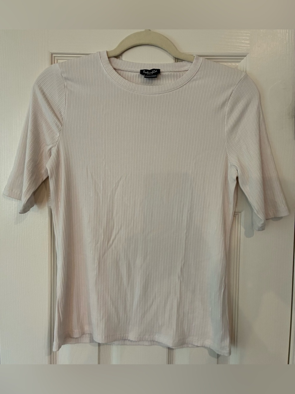 NWOT Splendid Off White Ribbed Soft Top Size S